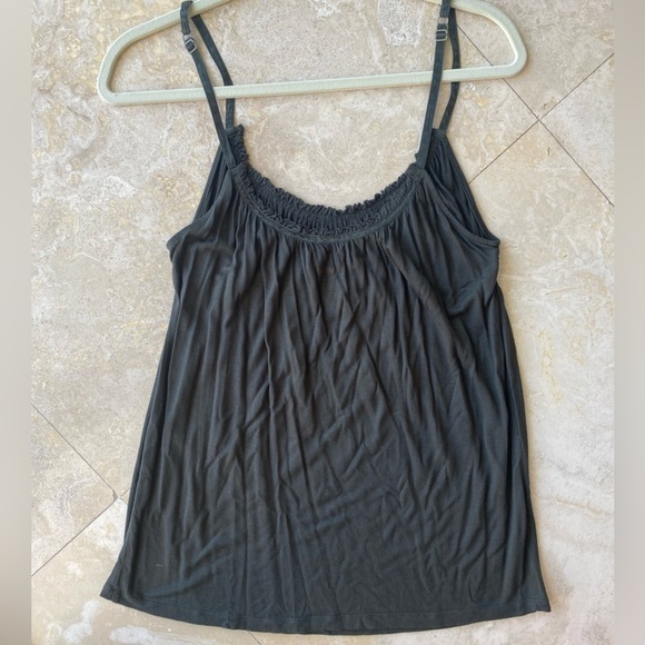 Massimo Supply Olive green spaghetti strap flowy tank top w/ adjustable straps S - Picture 6 of 6